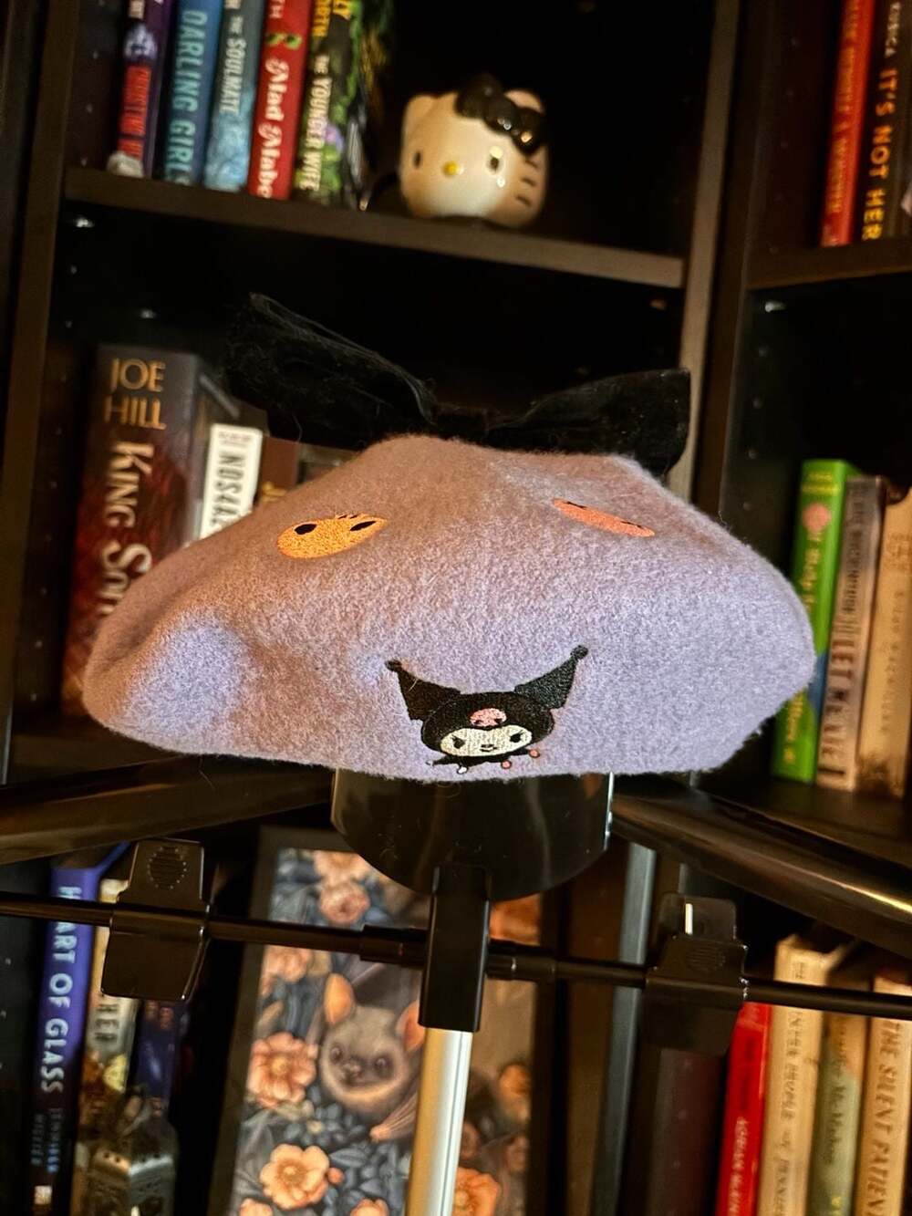 Bioworld Kuromi Beret Purple Wool Embroidered Sanrio